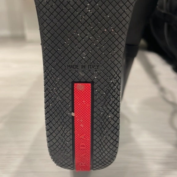 Prada Nylon Wedge Heel Winter Boots - Picture 10 of 15